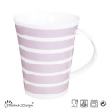 12oz New Bone China Mug com design de DOT e Strip